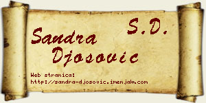Sandra Đošović vizit kartica